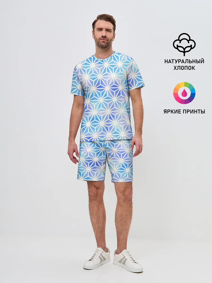 Мужской костюм с шортами / Яркий