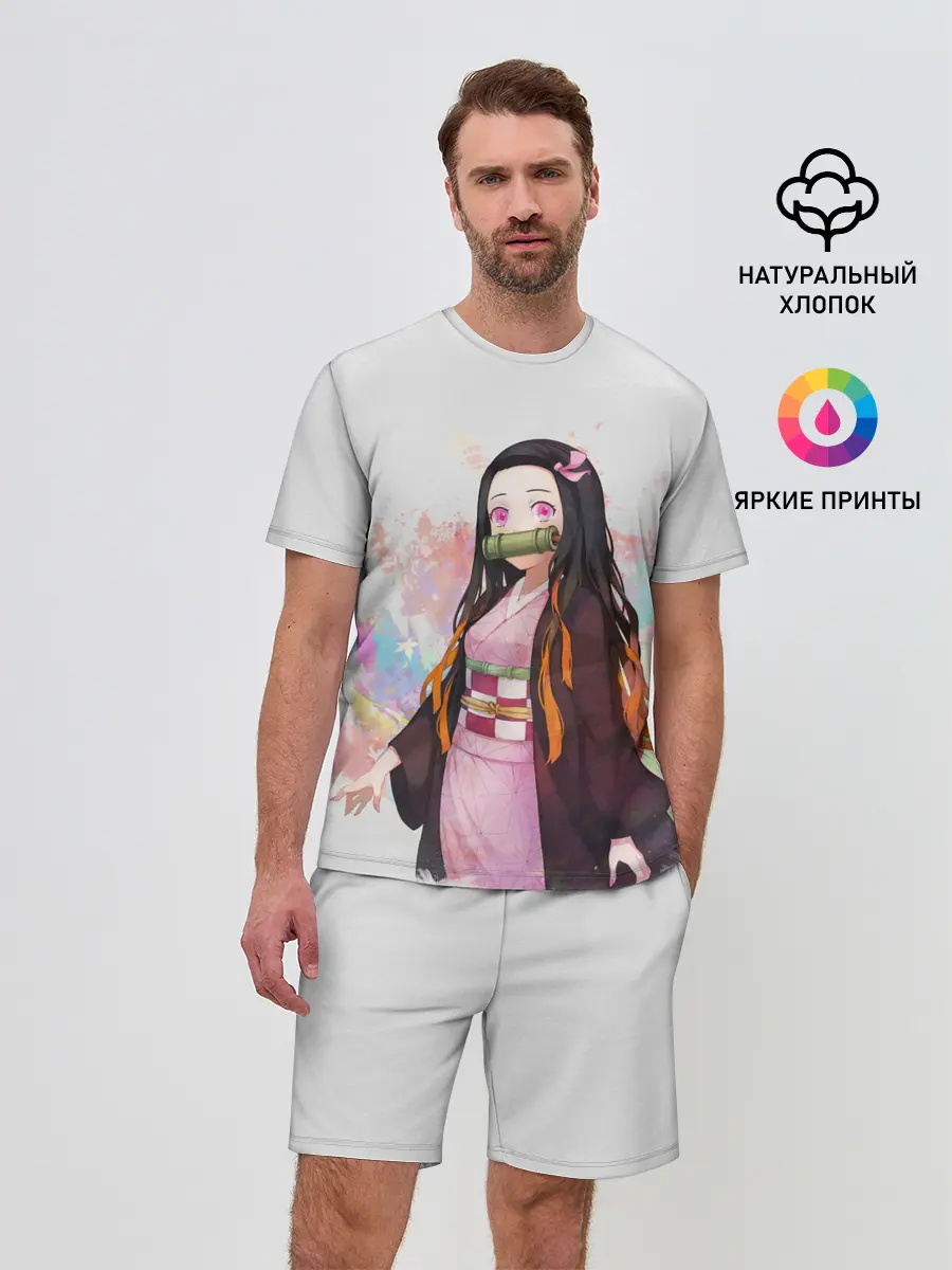 Мужской костюм с шортами / Nezuko Kamado