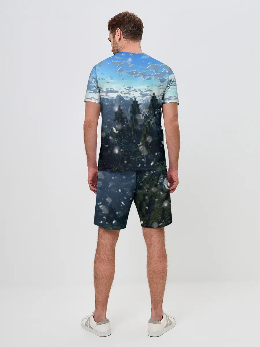 Мужской костюм с шортами / Minecraft / Майнкрафт