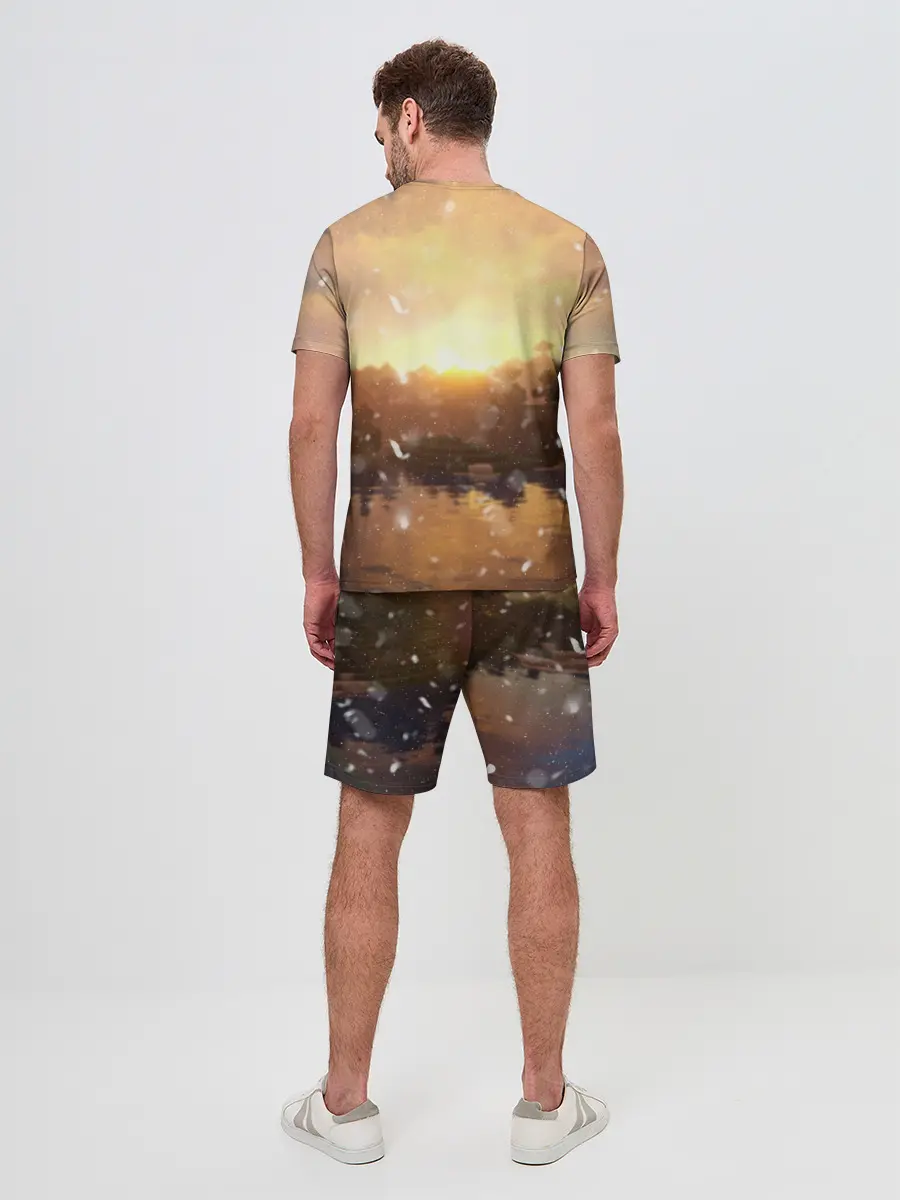 Мужской костюм с шортами / Minecraft / Майнкрафт