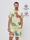 Мужской костюм с шортами / Динозаврики