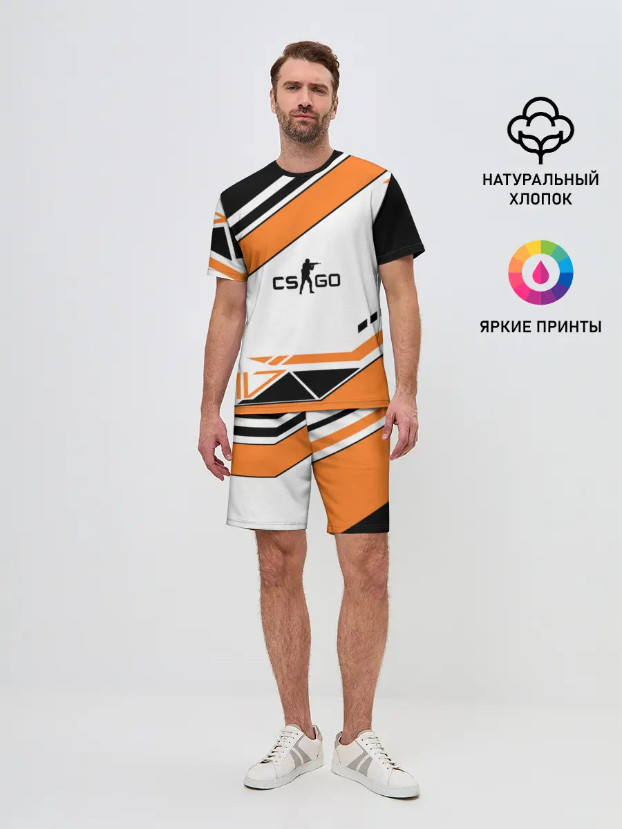 Мужской костюм с шортами / Cs Go Asiimov Style #2