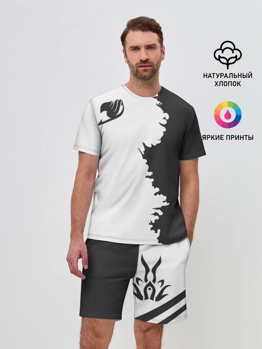 Мужской костюм с шортами / абстракция Фейри Тейл