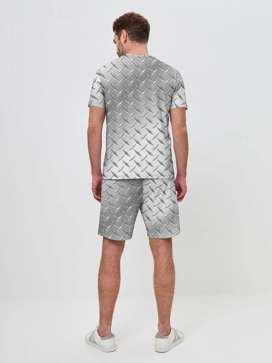 Мужской костюм с шортами / Рифлёный металл