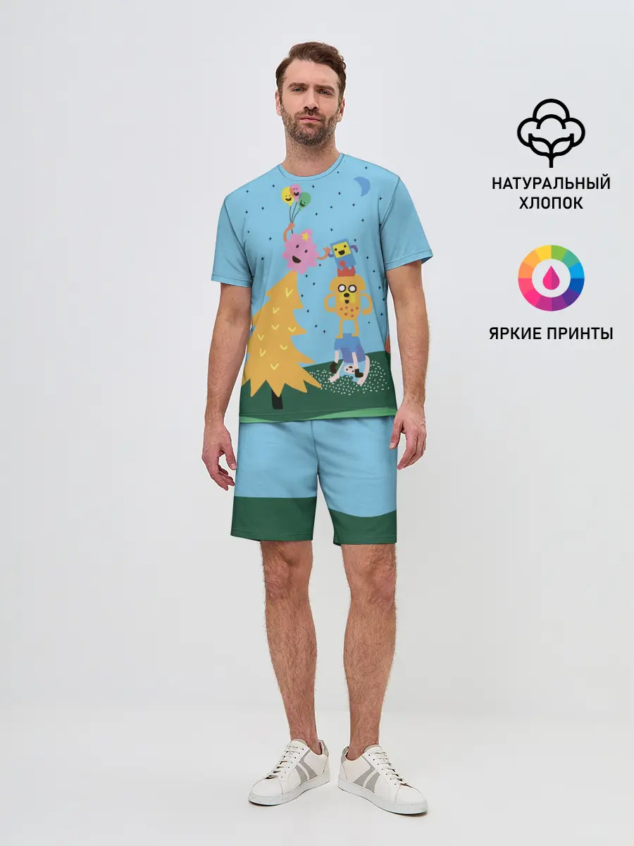 Мужской костюм с шортами / Время приключений Ёлка