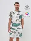 Мужской костюм с шортами / Милый крокодил