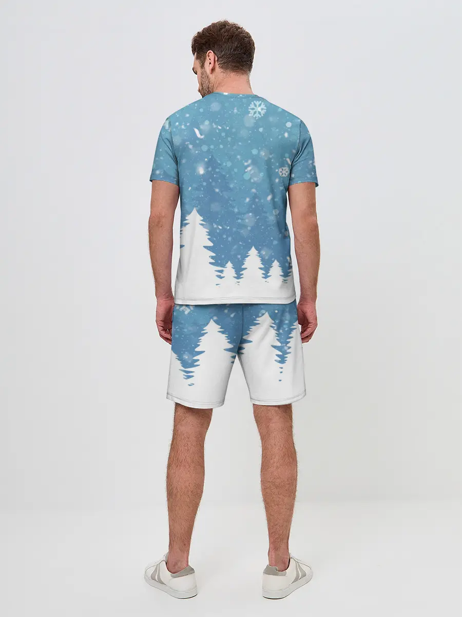 Мужской костюм с шортами / Новогодний Fortnite