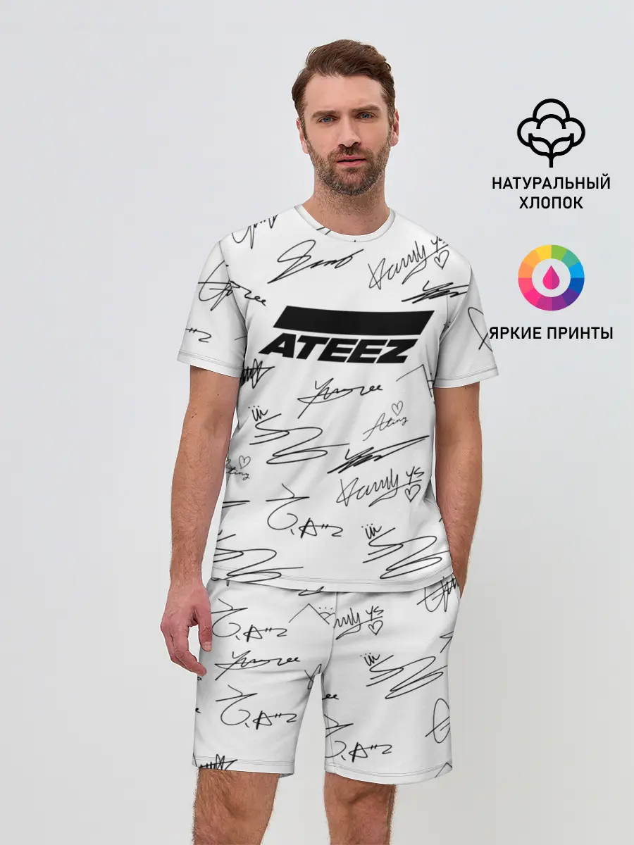 Мужской костюм с шортами / ATEEZ АВТОГРАФЫ