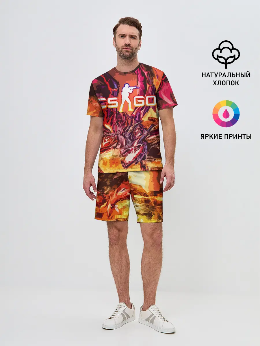 Мужской костюм с шортами / CS GO