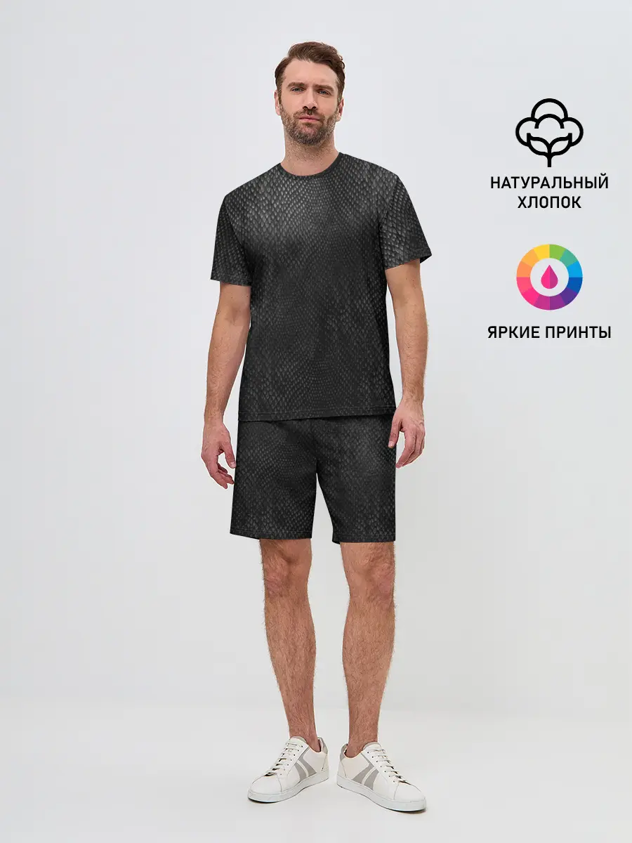 Мужской костюм с шортами / Черный Дракон