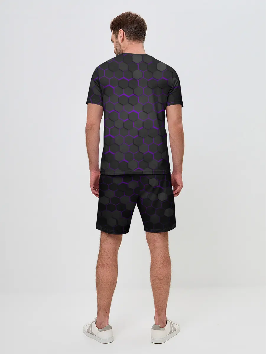 Мужской костюм с шортами / OCTAGON сиреневый