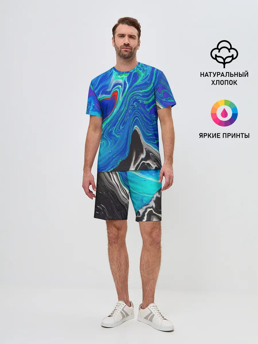 Мужской костюм с шортами / КИСЛОТНЫЙ АКРИЛ