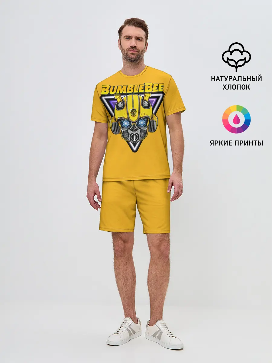 Мужской костюм с шортами / Трансформеры Bumblebee