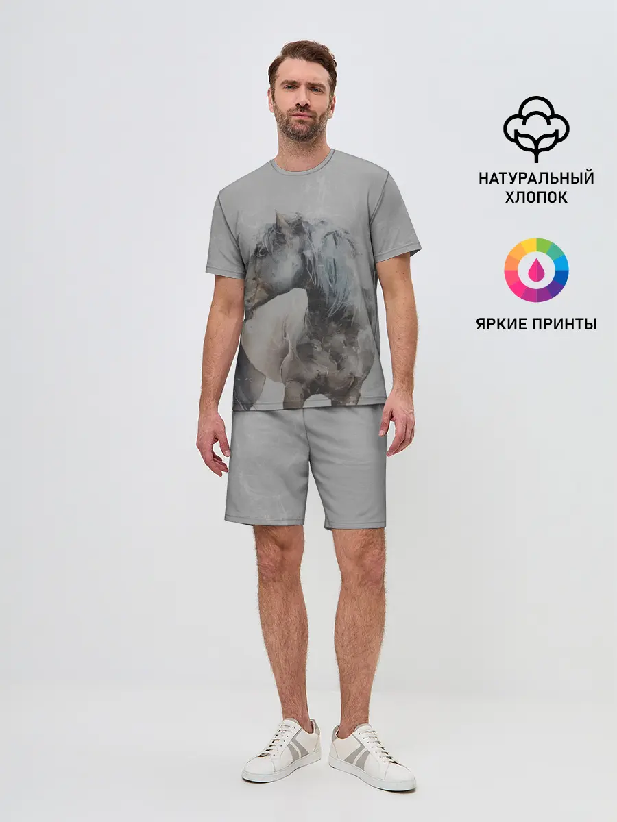 Мужской костюм с шортами / лошадь