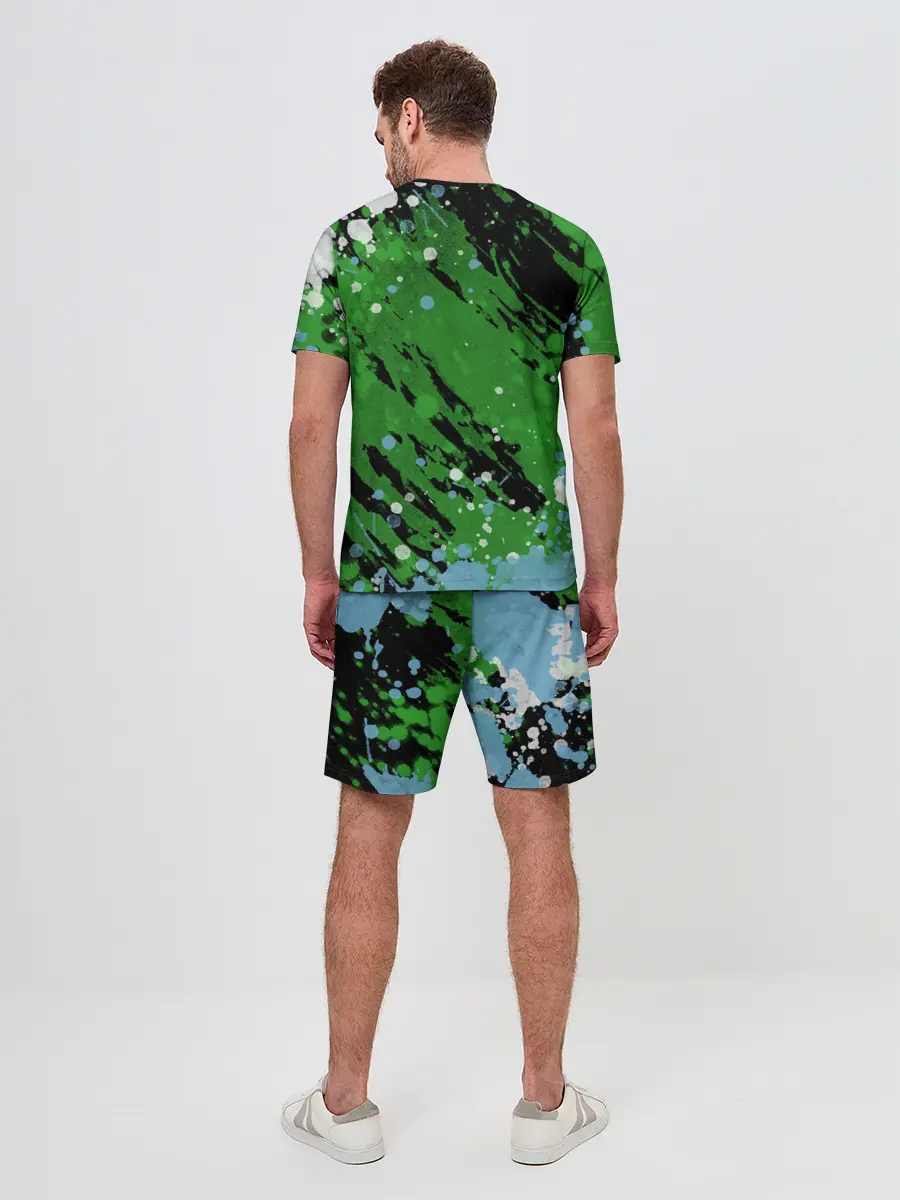 Мужской костюм с шортами / Minecraft / Майнкрафт