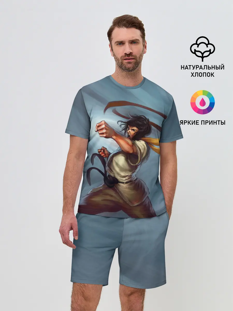 Мужской костюм с шортами / Karate girl