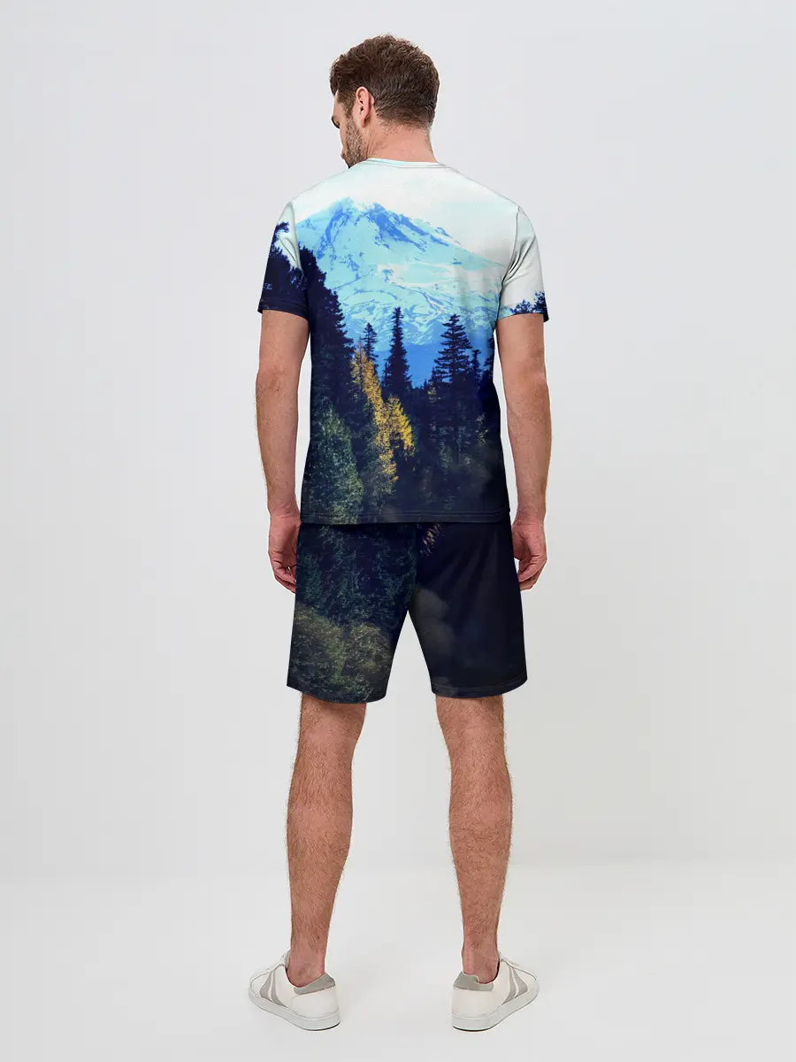 Мужской костюм с шортами / лес