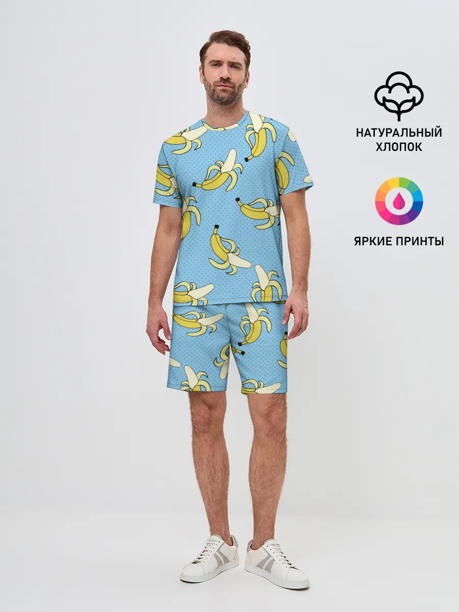 Мужской костюм с шортами / Banana art