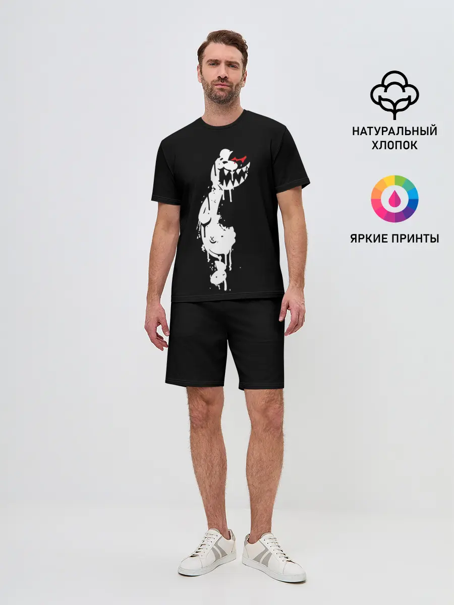 Мужской костюм с шортами / MONOKUMA в темноте