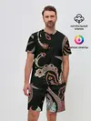 Мужской костюм с шортами / Расписной узор