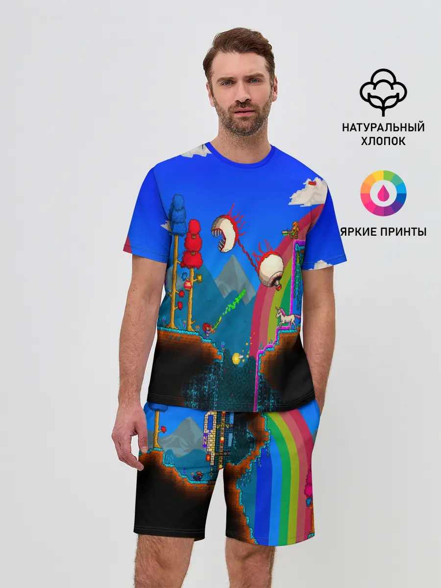 Мужской костюм с шортами / TERRARIA GAME