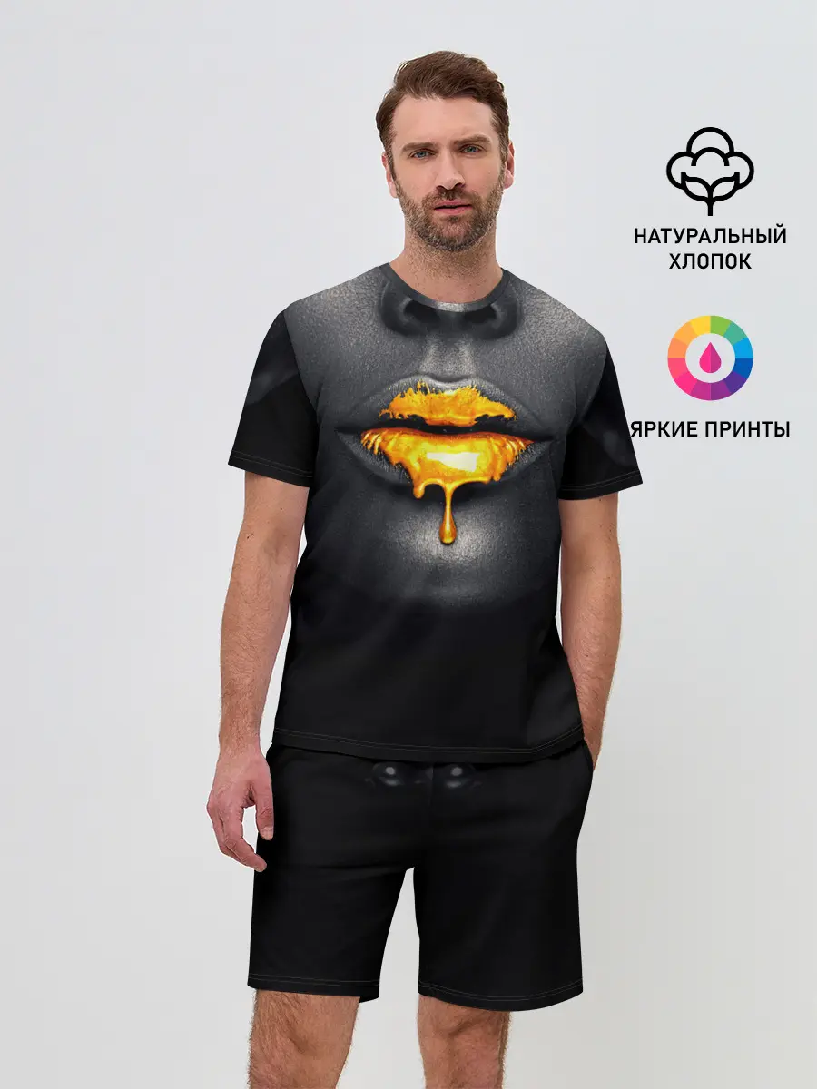 Мужской костюм с шортами / Мода: Губы