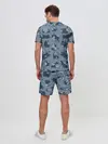 Мужской костюм с шортами / Камуфляж с котиками