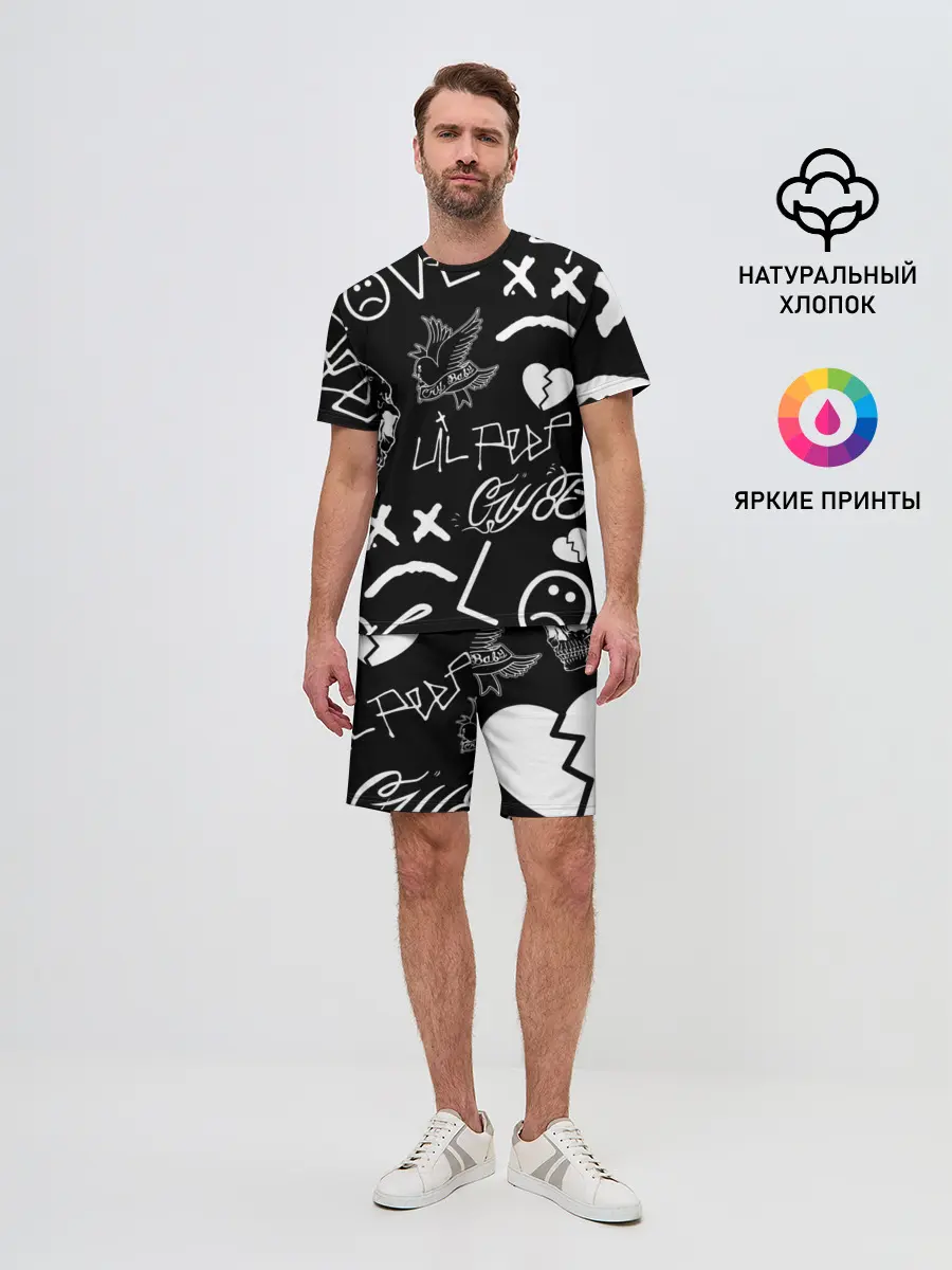 Мужской костюм с шортами / Lil Peep