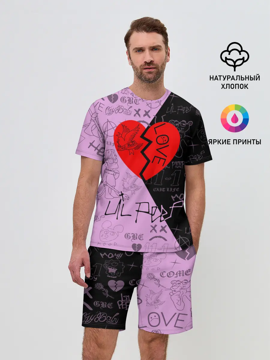 Мужской костюм с шортами / LIL PEEP.