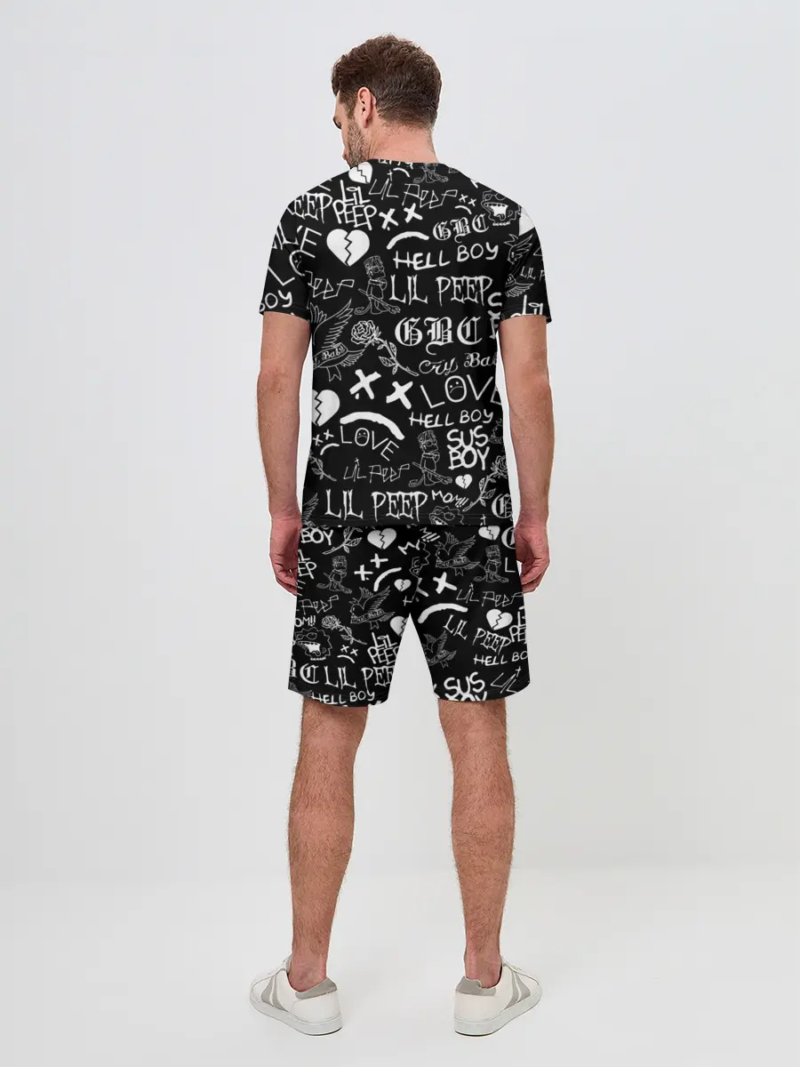 Мужской костюм с шортами / LIL PEEP LOGOBOMBING | ЛИЛ ПИП
