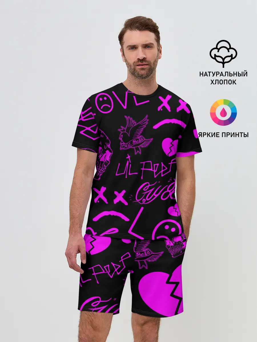 Мужской костюм с шортами / Lil Peep