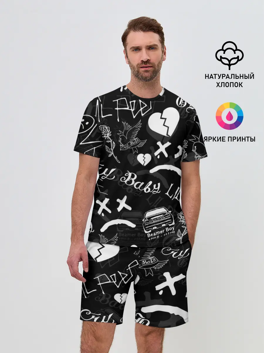 Мужской костюм с шортами / LIL PEEP