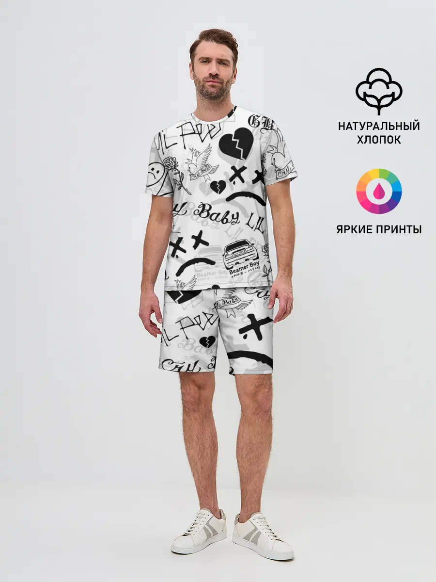 Мужской костюм с шортами / LIL PEEP