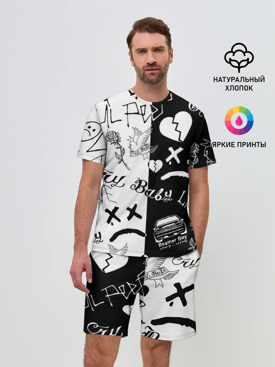 Мужской костюм с шортами / LIL PEEP