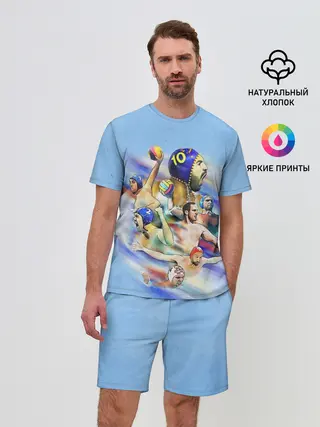 Мужской костюм с шортами / Water polo players