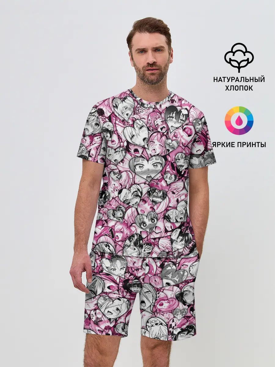 Мужской костюм с шортами / Ahegao валентинки