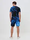 Мужской костюм с шортами / BLUE FIRE FLAME