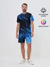 Мужской костюм с шортами / BLUE FIRE FLAME