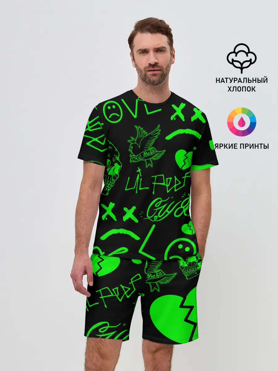 Мужской костюм с шортами / Lil Peep