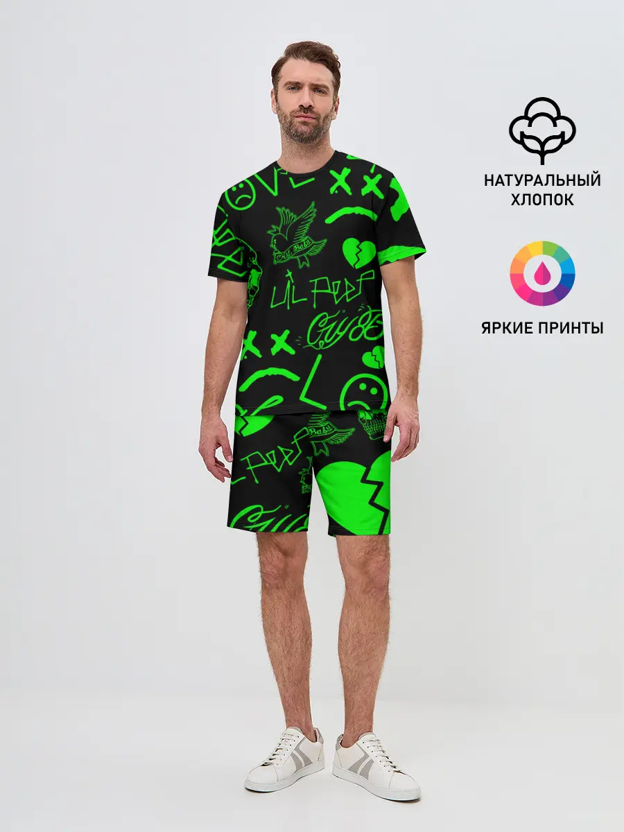 Мужской костюм с шортами / Lil Peep