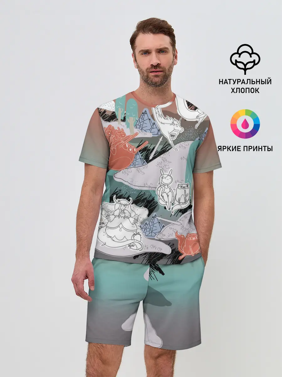 Мужской костюм с шортами / Время Приключений