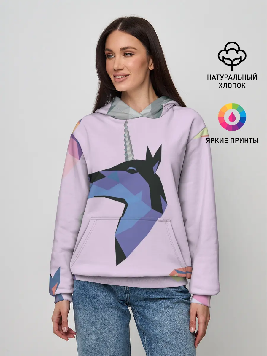 Женское худи / Единорог
