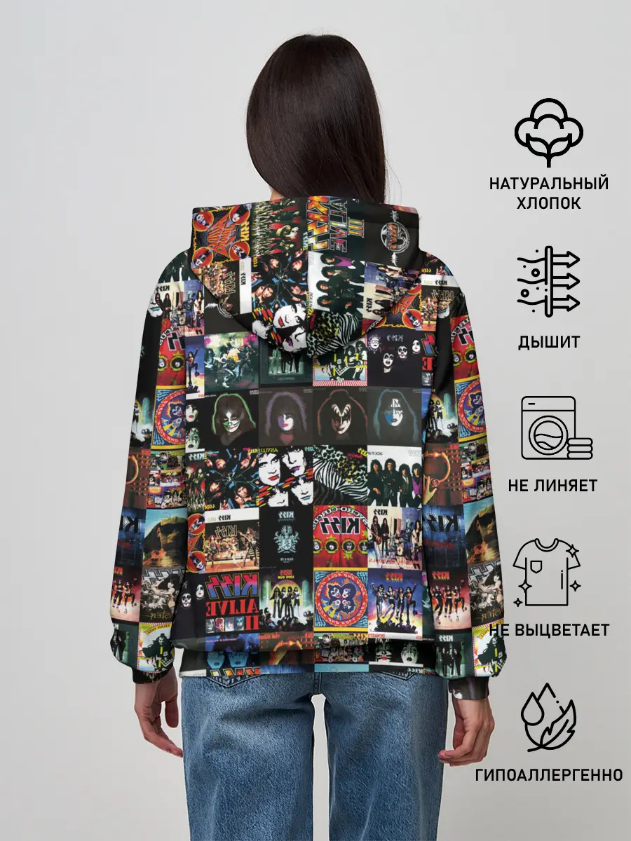 Женское худи / Kiss