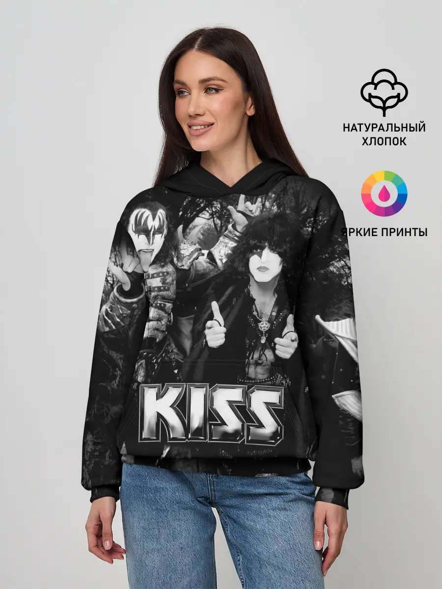 Женское худи / Kiss
