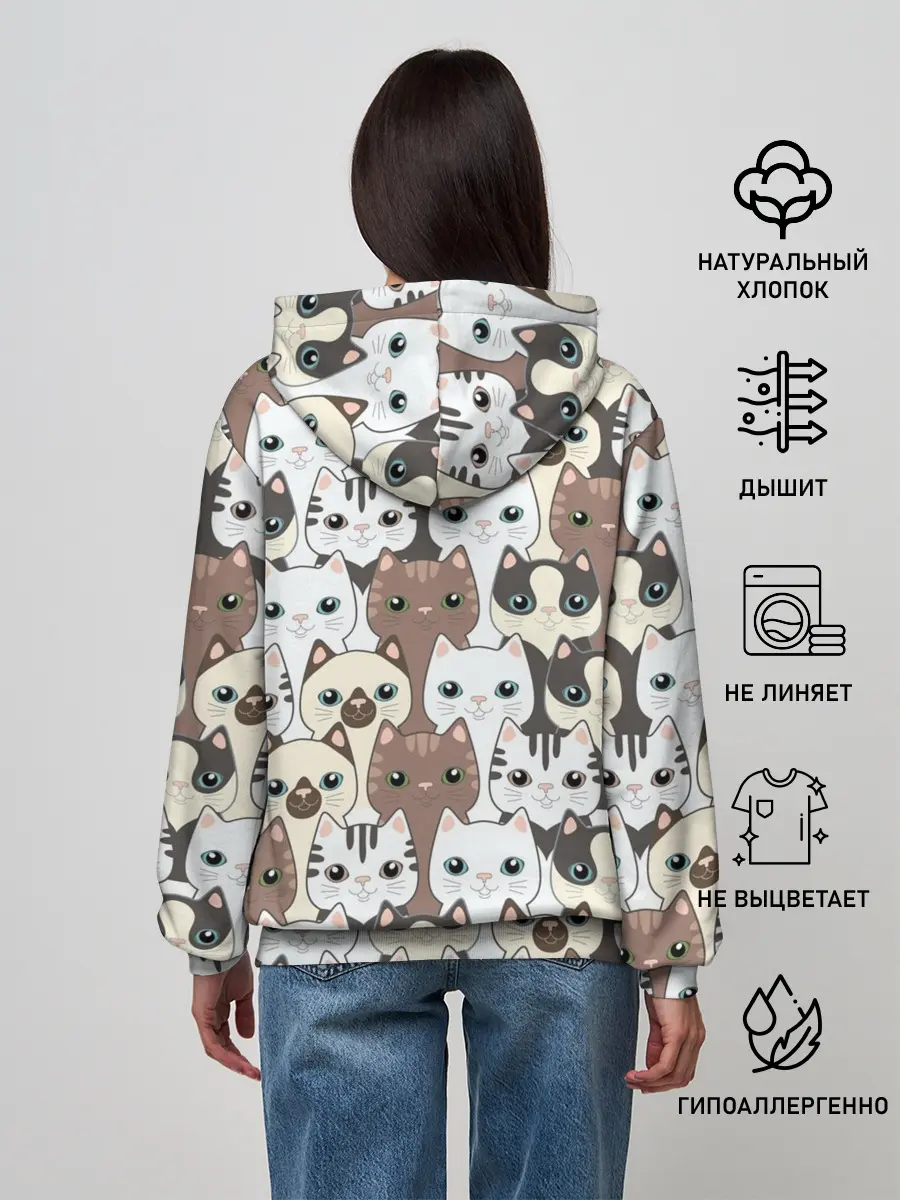 Женское худи / Котики