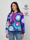 Женское худи / Неоновые Цветы