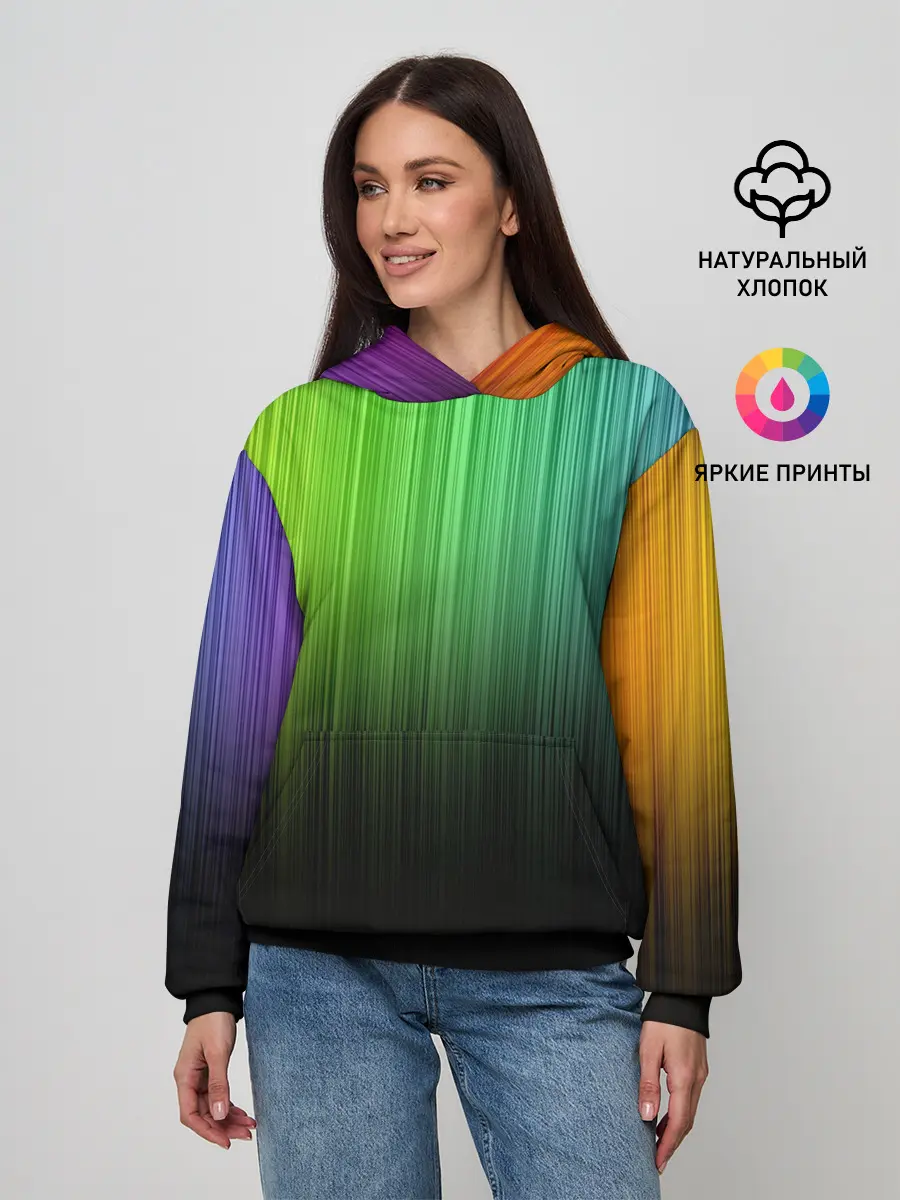 Женское худи / Неоновый Свет