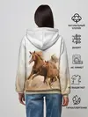 Женское худи / Лошадь с жеребенком