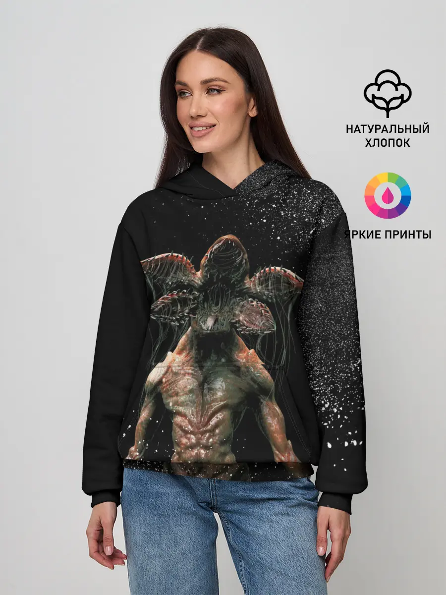 Женское худи / Stranger Things - Demogorgon