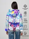 Женское худи / Хацуне Мику на красочном фоне